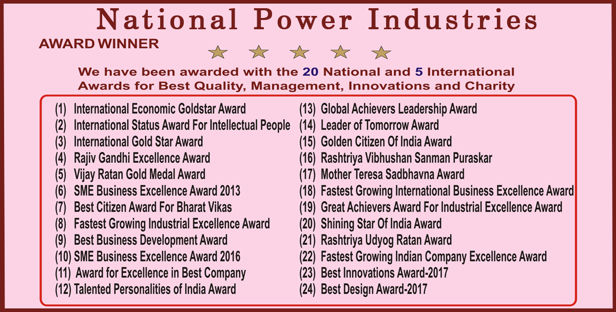 National Power Industries Products List