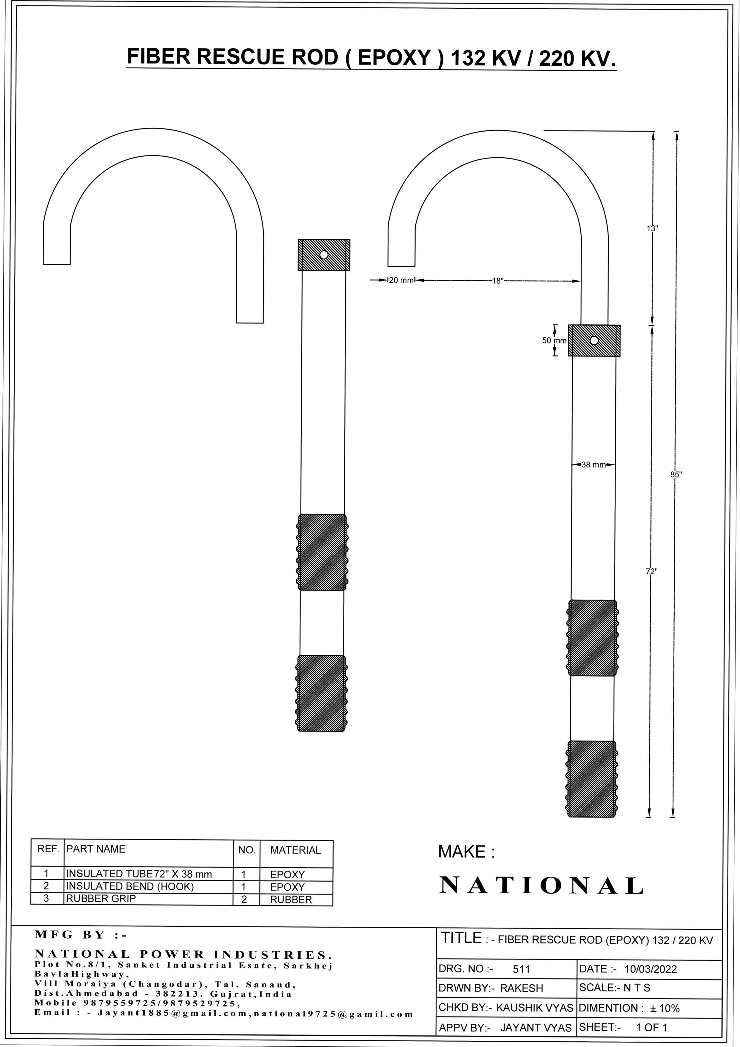 Electrical Rescue Rod Manufacturer